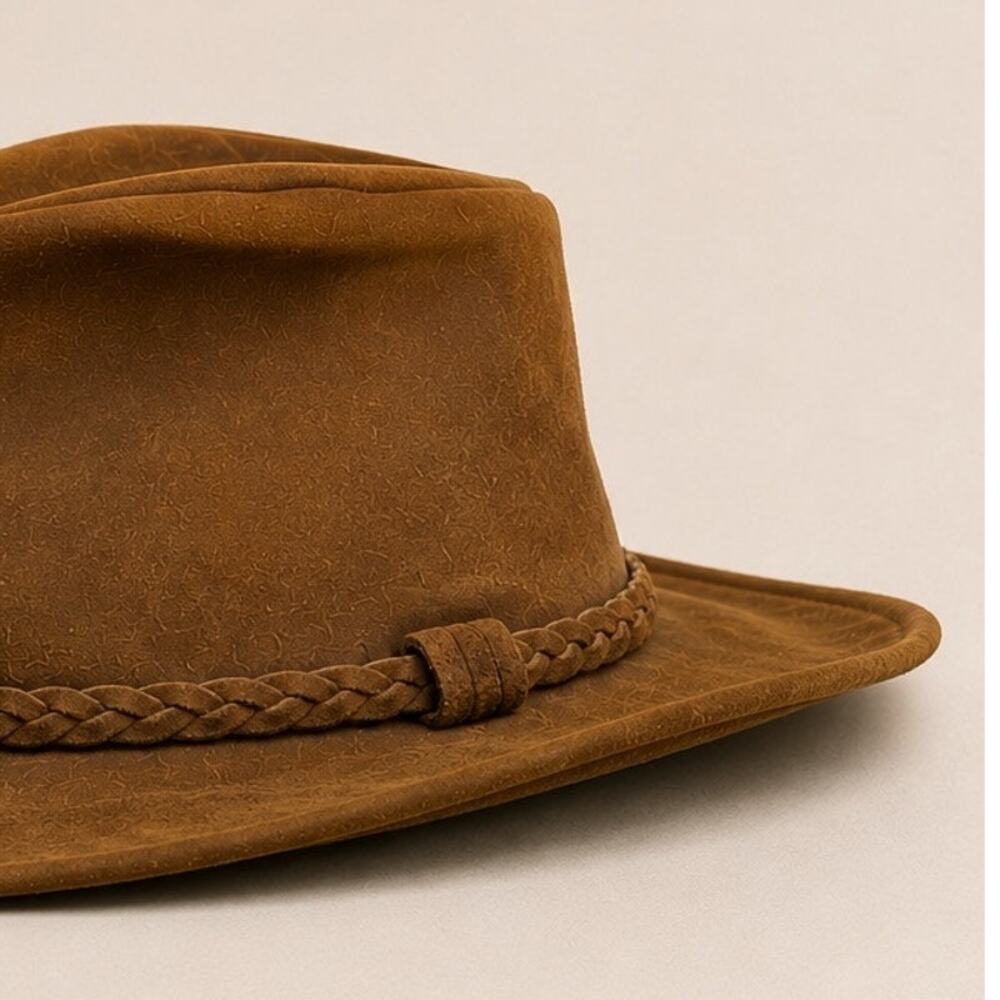 Minnetonka Genuine Leather Western Cowboy Hat – Medium - Picture 4 of 7